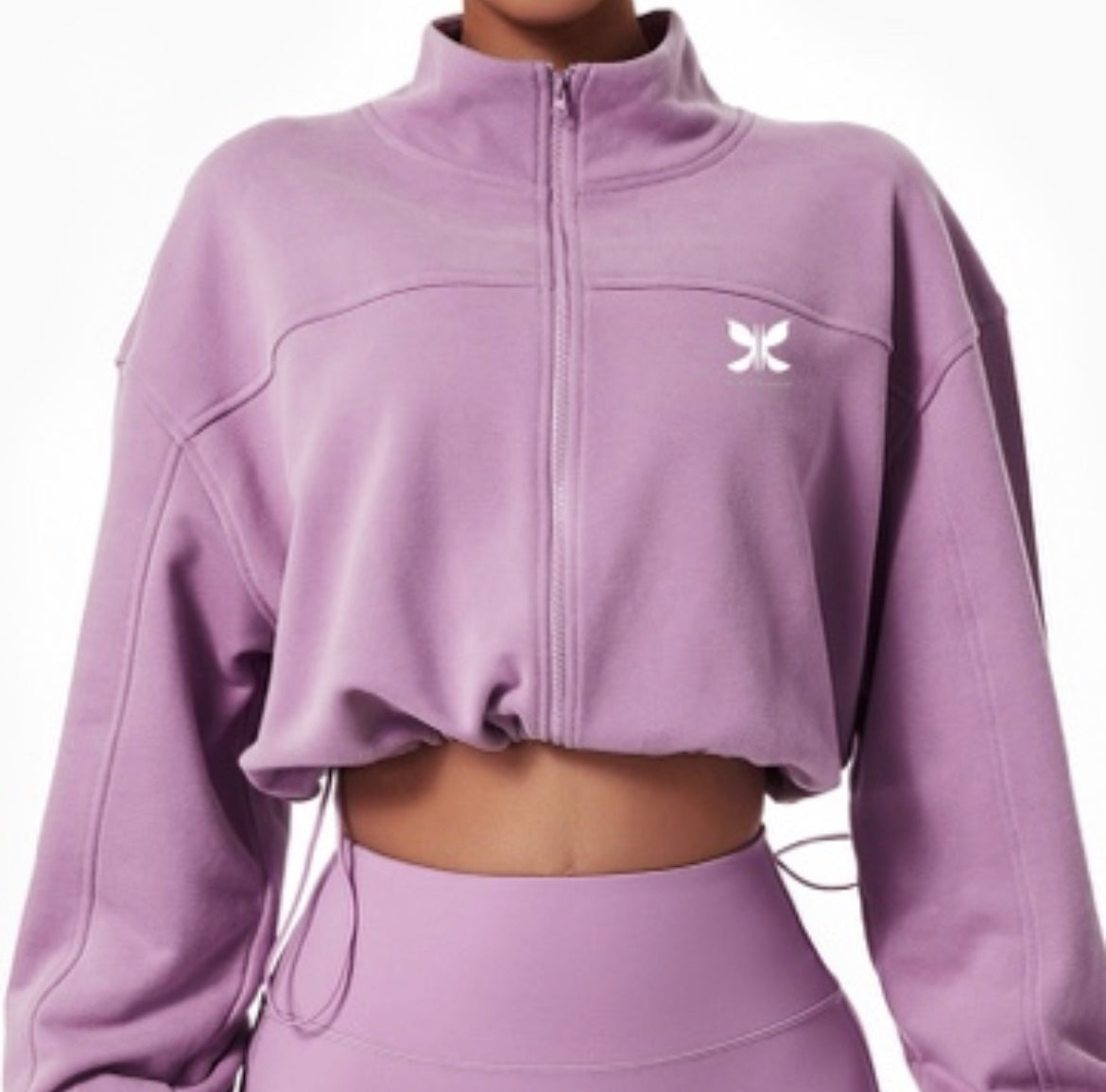 Crop Me Jacket| Orchid