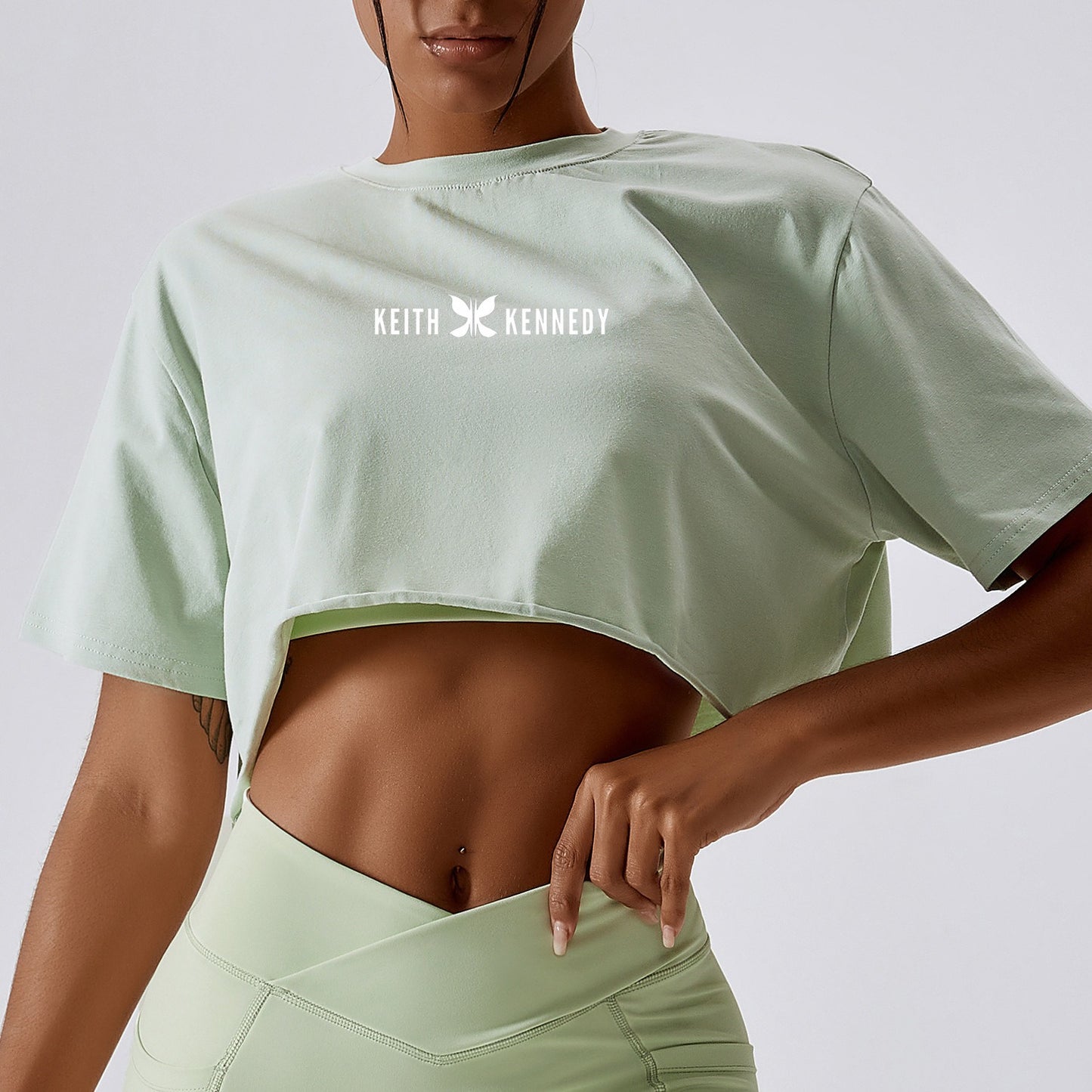 Crop Top| Pale Green